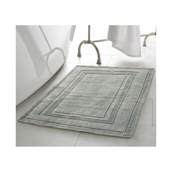 Cotton Stonewash Racetrack 17x24 Bath Rug