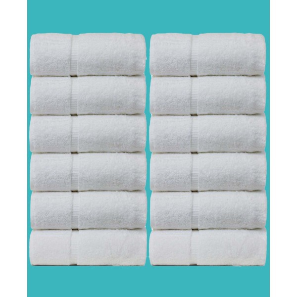 Luxury Hotel Spa Towel Cotton Wash Cloths, Set of 12