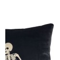 Velvet Gentlemen Skeletons Decorative Throw Pillow, 18