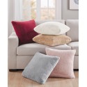 Plush Faux Fur Decorative Pillow, 20