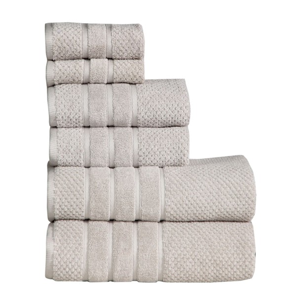 Feather and Stitch 6-PC. Towel Set