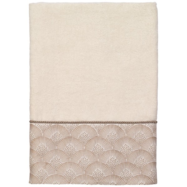 Deco Shells Bordered Cotton Bath Towel, 27