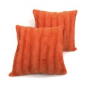 Plush Reversible Faux Fur 2-Pack Decorative Pillow, 26