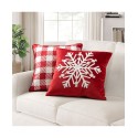 Lush Decor Snowflake and Plaid 2-Pk. Decorative Pillow, 18