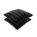 Plush Reversible Faux Fur 2-Pack Decorative Pillow, 22