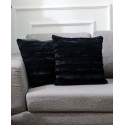 Plush Reversible Faux Fur 2-Pack Decorative Pillow, 22