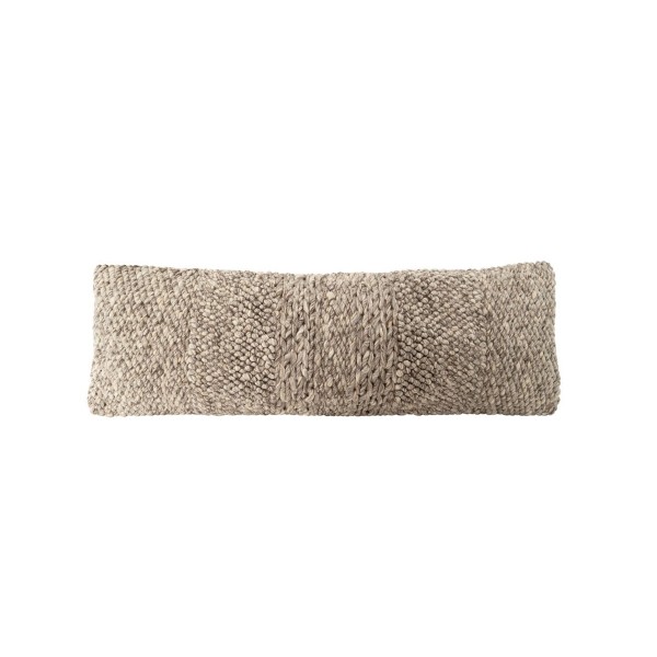 Textured Taupe Down Alternative Long Pillow