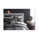 Reversible Textured Jacquard Charcoal Full/Queen Duvet Cover