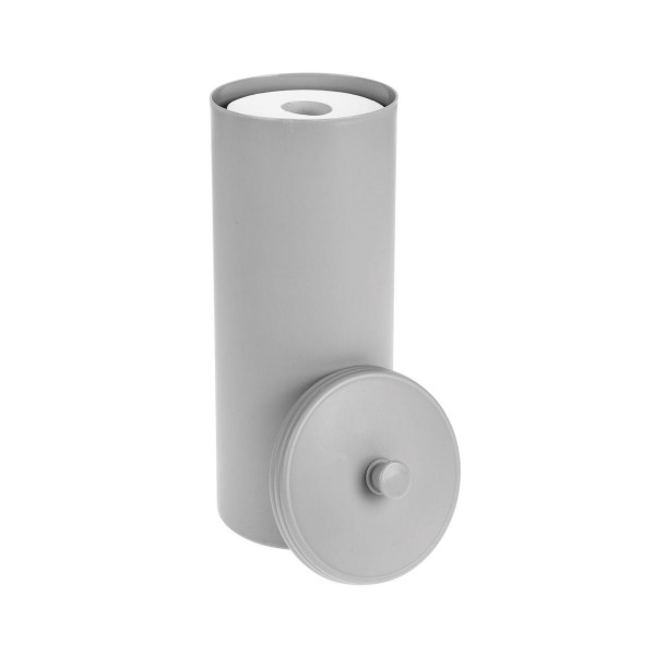 Plastic Toilet Paper 3-Roll Storage Organizer Canister with Cover