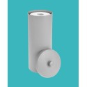 Plastic Toilet Paper 3-Roll Storage Organizer Canister with Cover