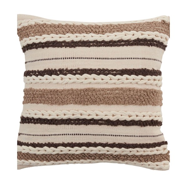 Striped Woven Decorative Pillow, 20