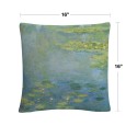 Waterlilies Decorative Pillow, 16