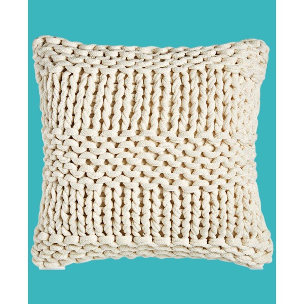 Chunky Knit Decorative Pillow, 18